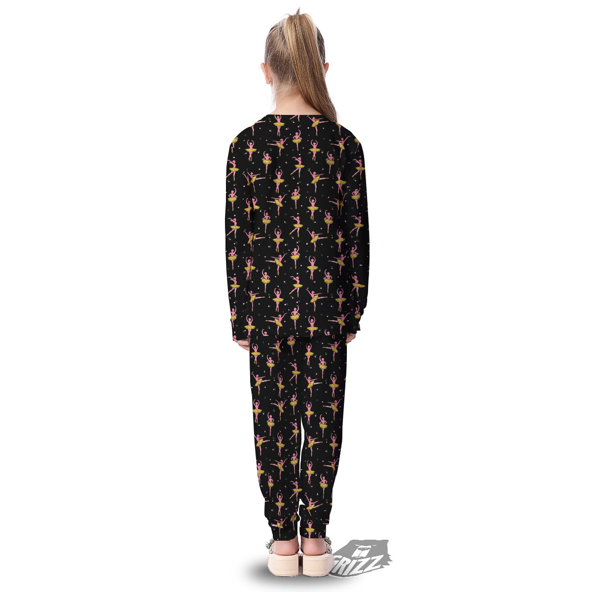 Ballet Dancing Print Pattern Kid's Pajamas-grizzshop