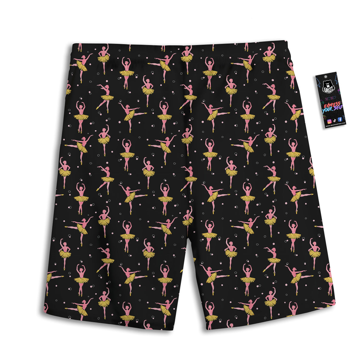 Aztec Neon Native Print Pattern Men's Athletic Shorts