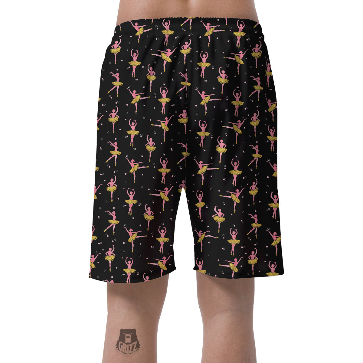 Ballet Dancing Print Pattern Men's Shorts-grizzshop