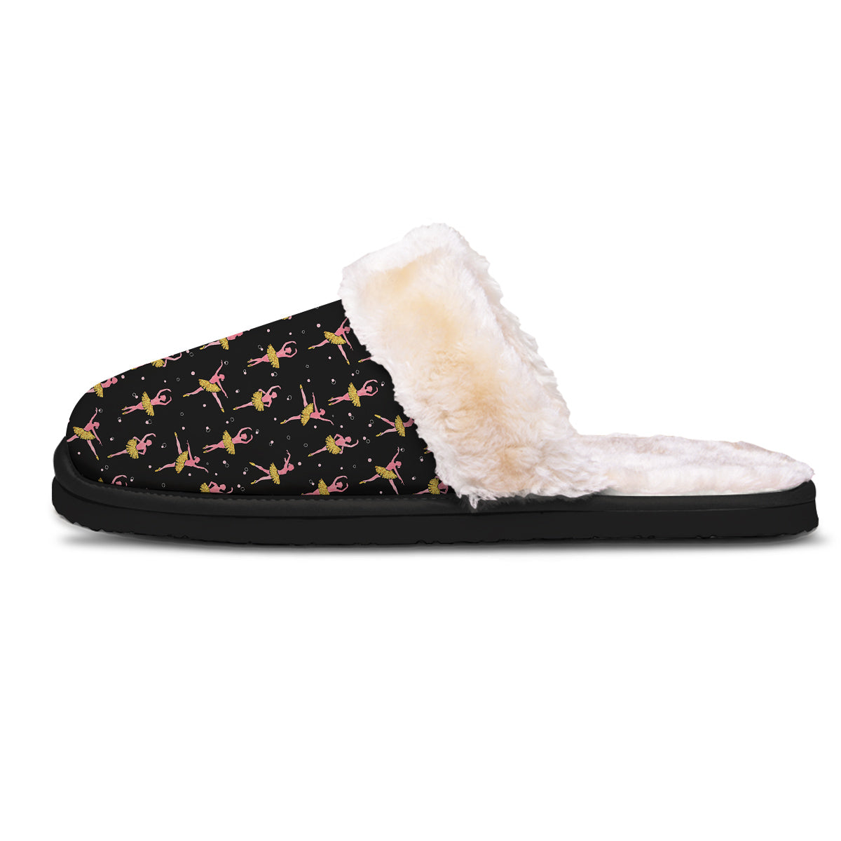Ballet Dancing Print Pattern Slippers-grizzshop