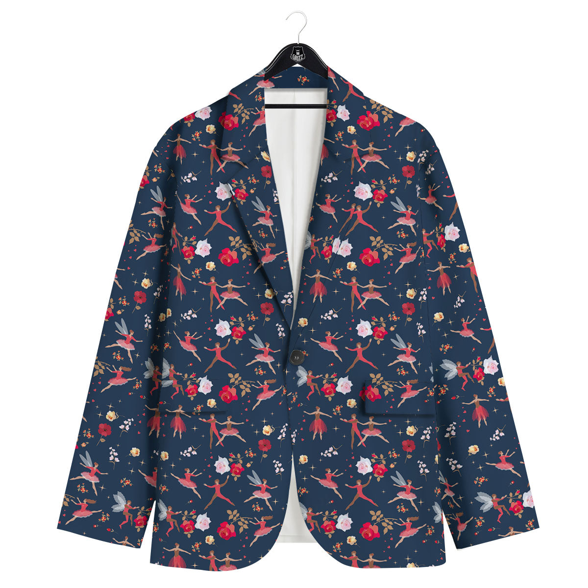 Ballet Floral Print Pattern Men's Sport Coat-grizzshop