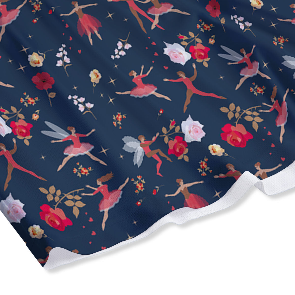 Ballet Floral Print Pattern Mesh Shorts