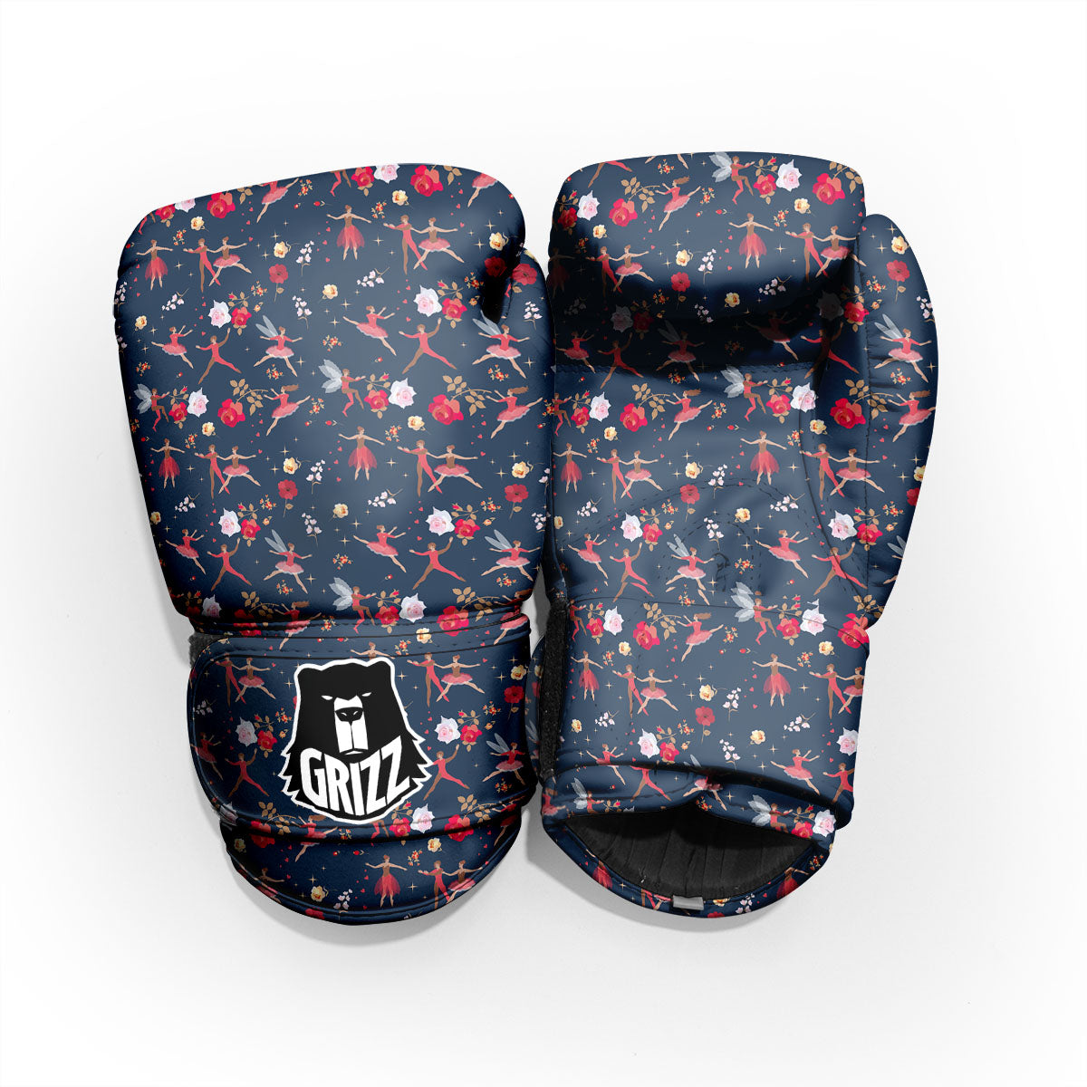 Ballet Floral Print Pattern Pro Boxing Glove