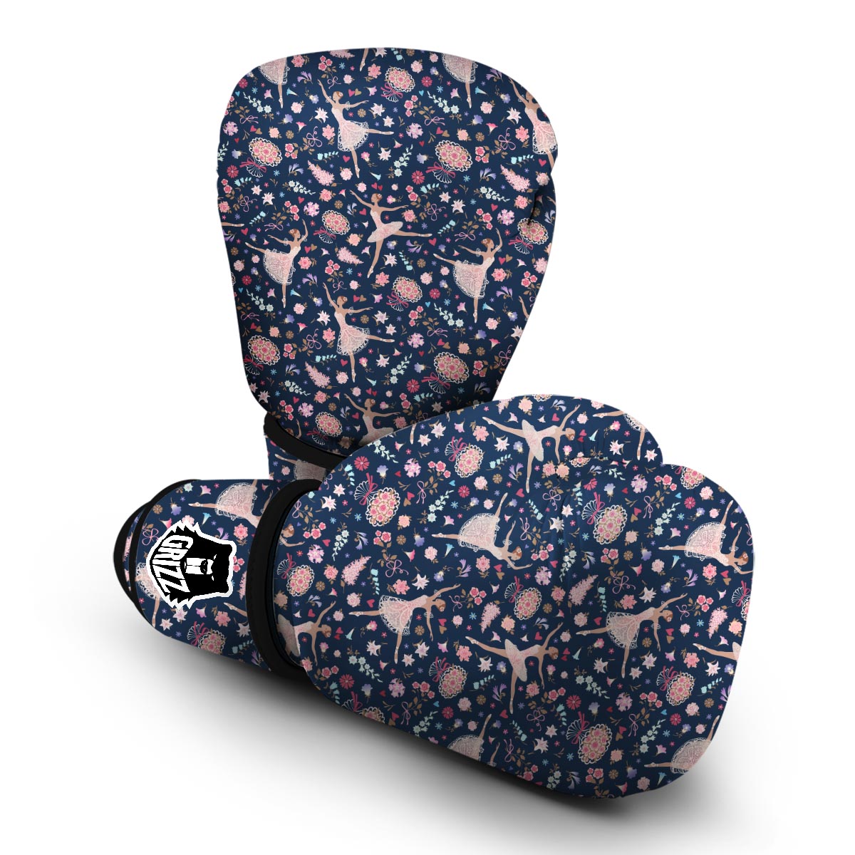 Ballet Print Pattern Boxing Gloves-grizzshop