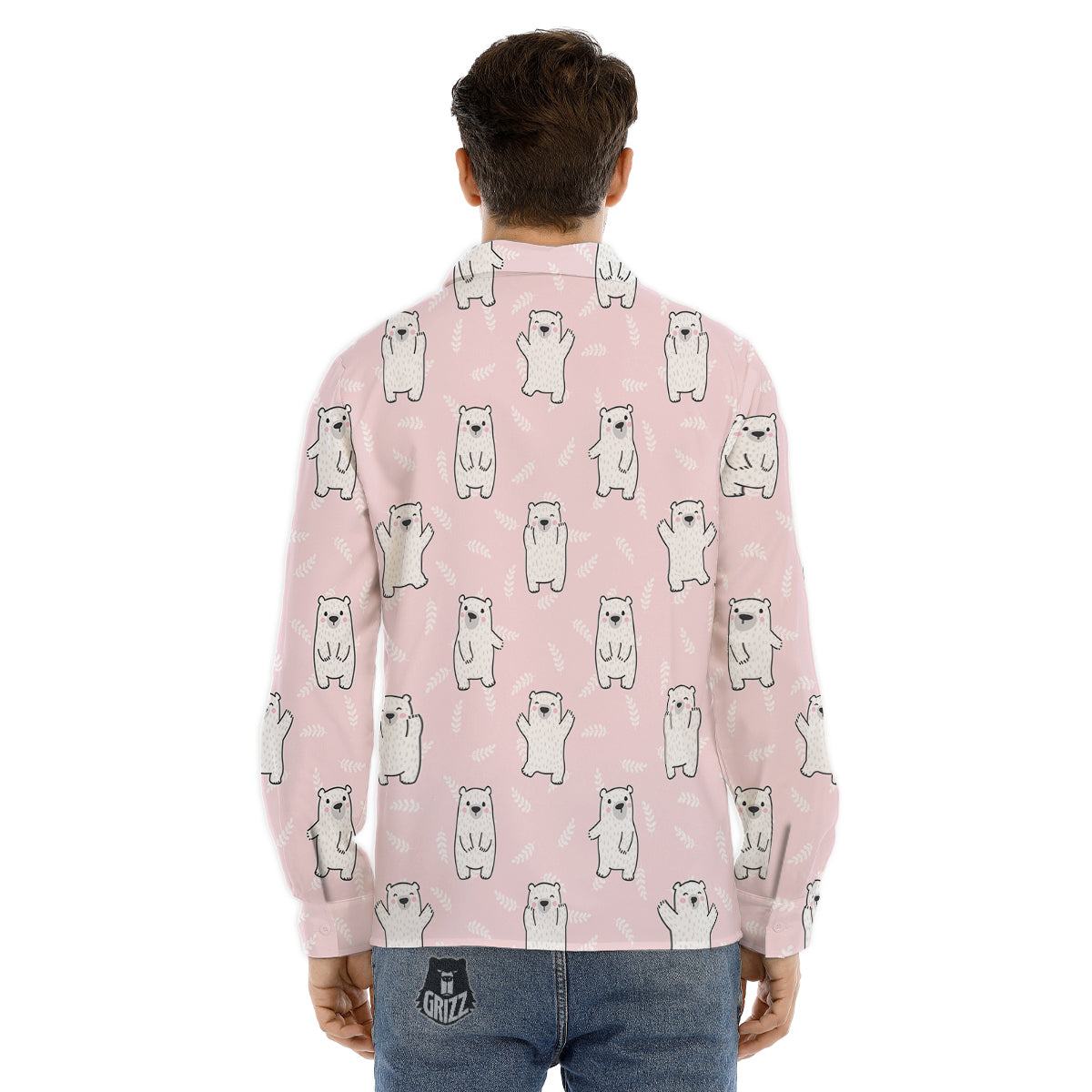 Ballet Snowflake Print Pattern Men's Dress Shirts-grizzshop
