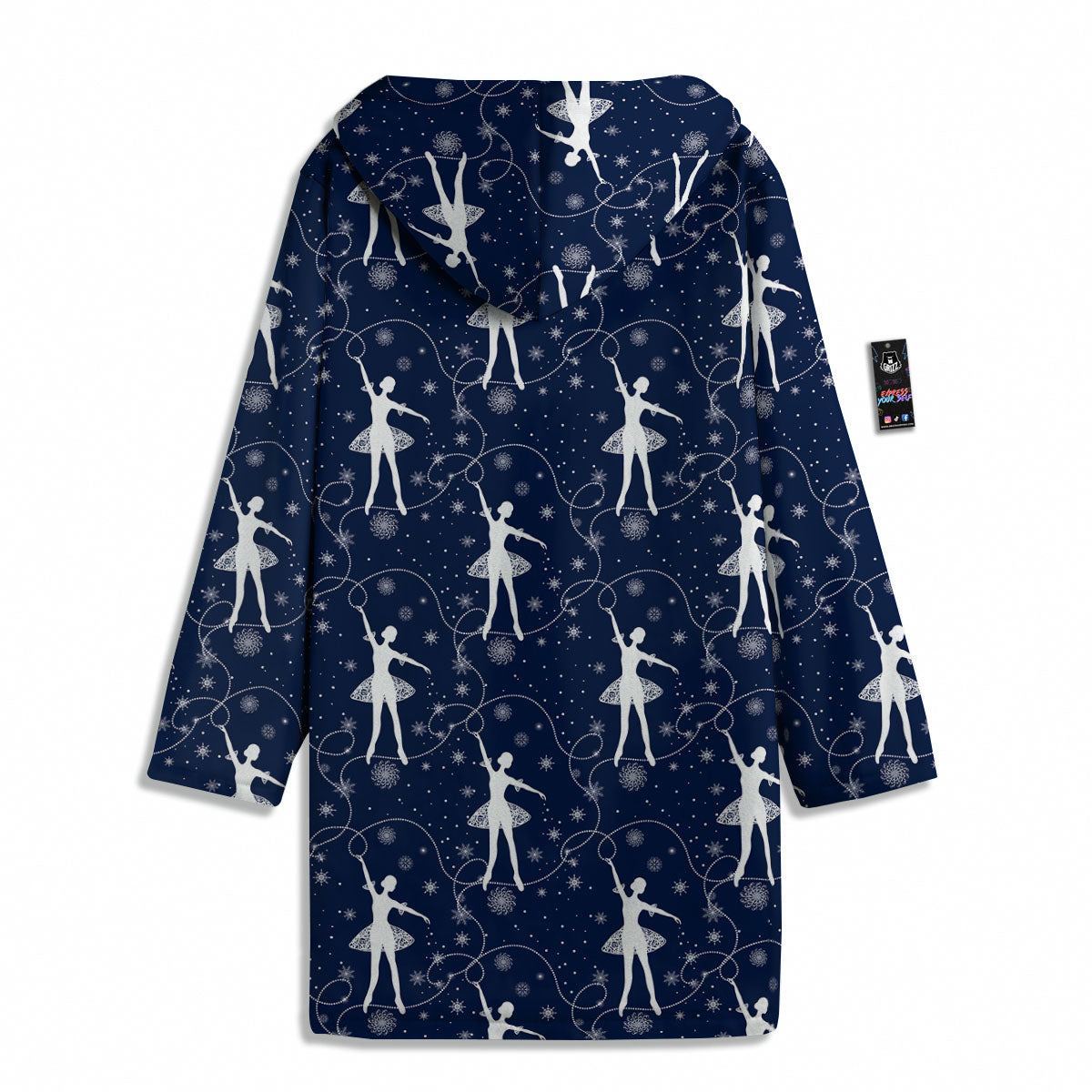 Ballet Snowflake Print Pattern Men's Windbreaker Jacket-grizzshop