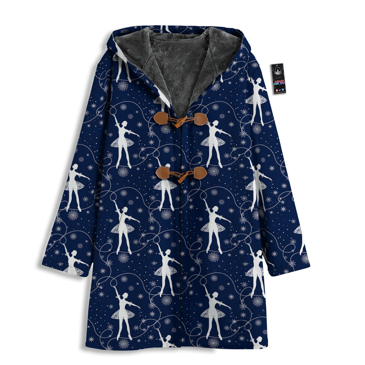 Ballet Snowflake Print Pattern Men's Windbreaker Jacket-grizzshop