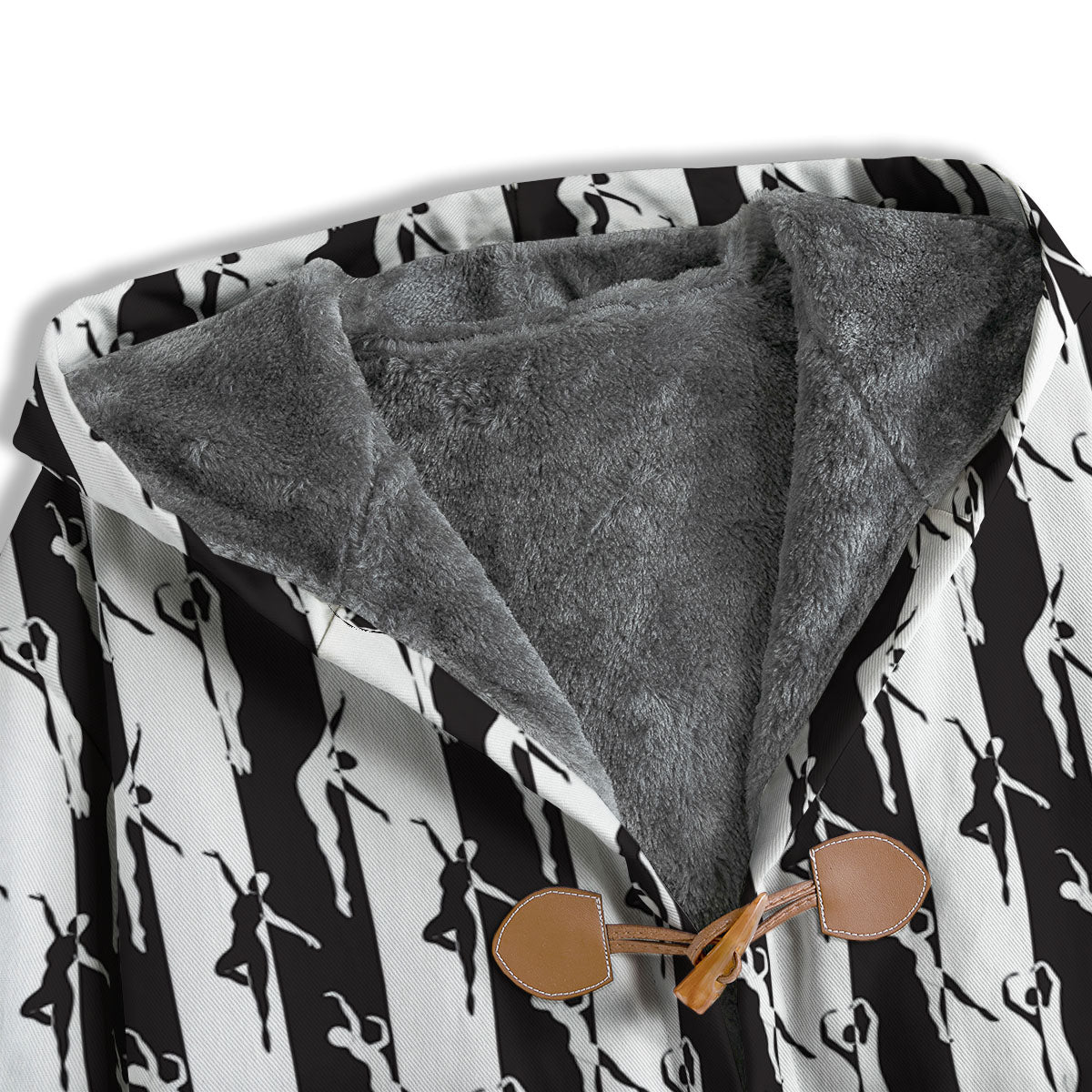 Ballet White And Black Print Pattern Men's Windbreaker Jacket-grizzshop