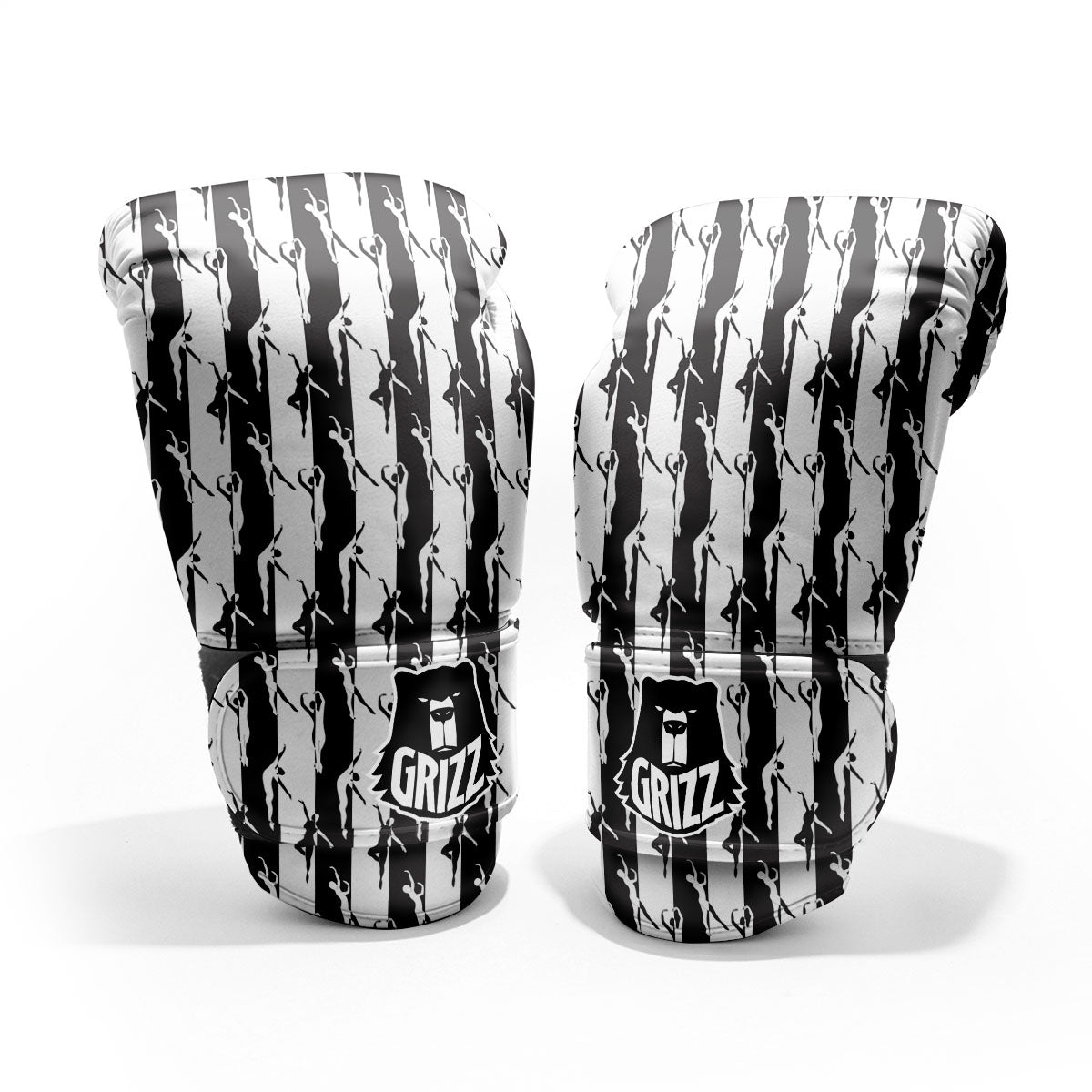 Ballet White And Black Print Pattern Pro Boxing Glove