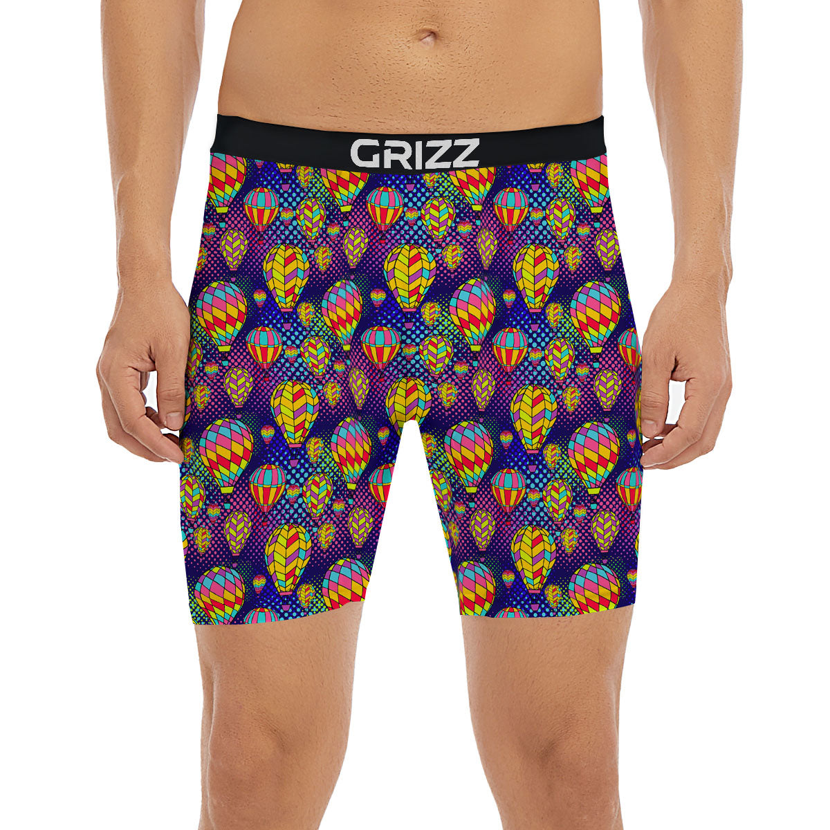 Balloon Air Retro Print Pattern Boxer Briefs-grizzshop