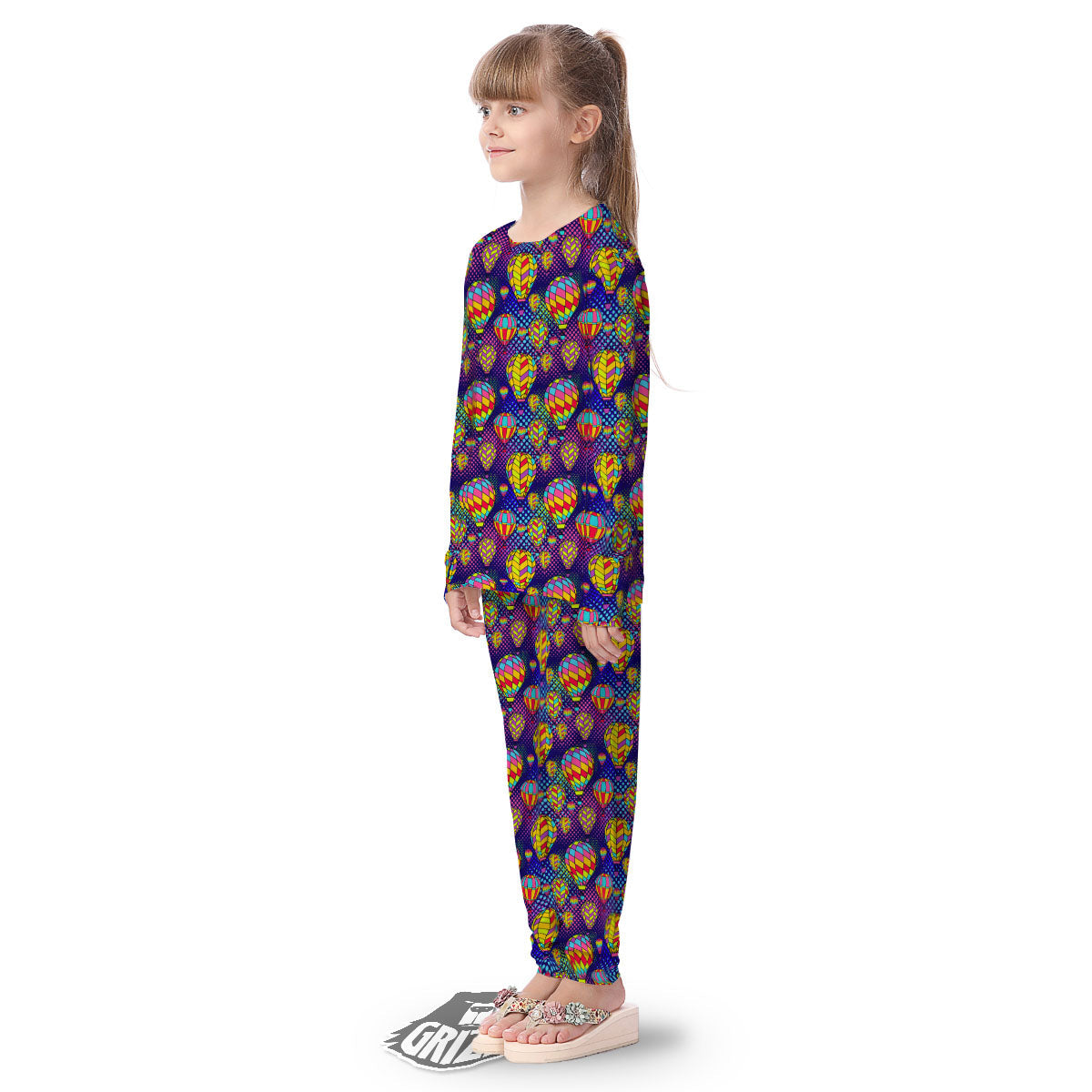 Balloon Air Retro Print Pattern Kid's Pajamas-grizzshop