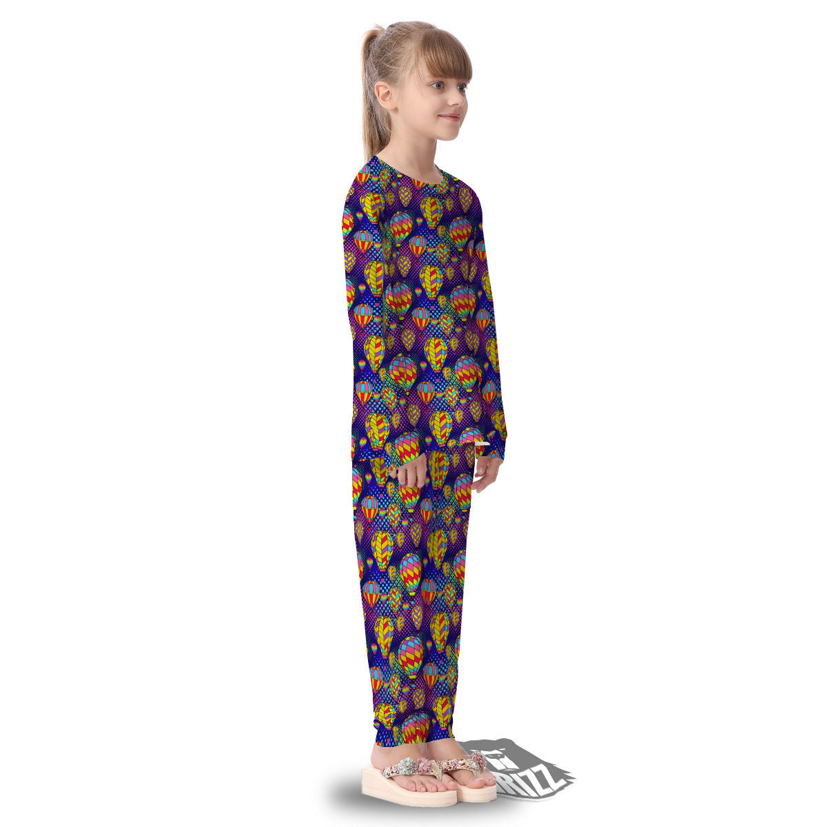 Balloon Air Retro Print Pattern Kid's Pajamas-grizzshop