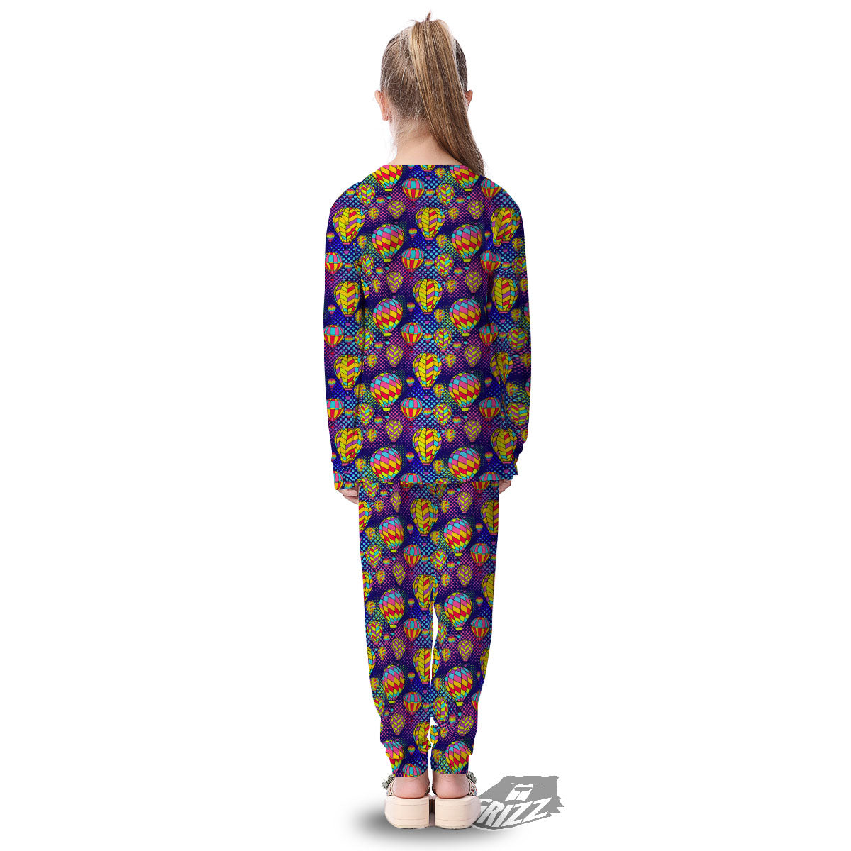 Balloon Air Retro Print Pattern Kid's Pajamas-grizzshop