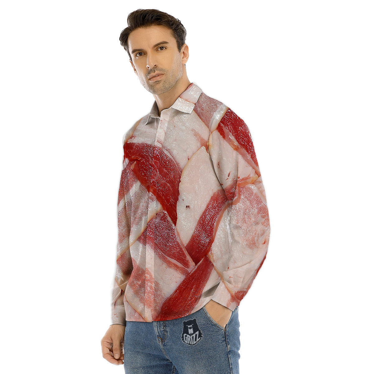 Balloon Air Retro Print Pattern Men's Dress Shirts-grizzshop