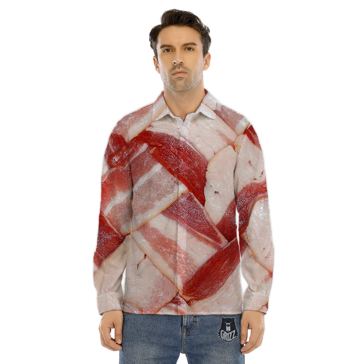 Balloon Air Retro Print Pattern Men's Dress Shirts-grizzshop