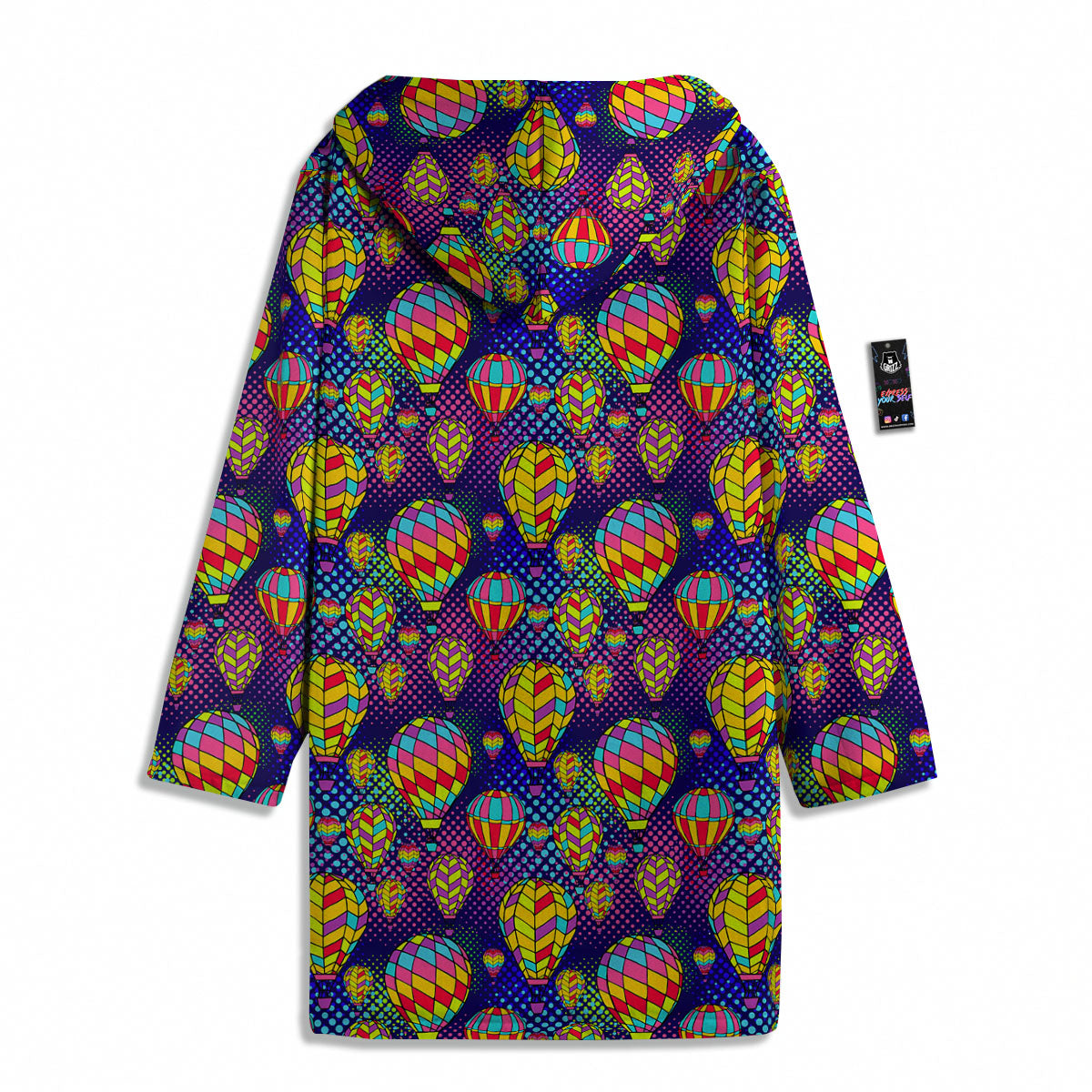 Balloon Air Retro Print Pattern Men's Windbreaker Jacket-grizzshop