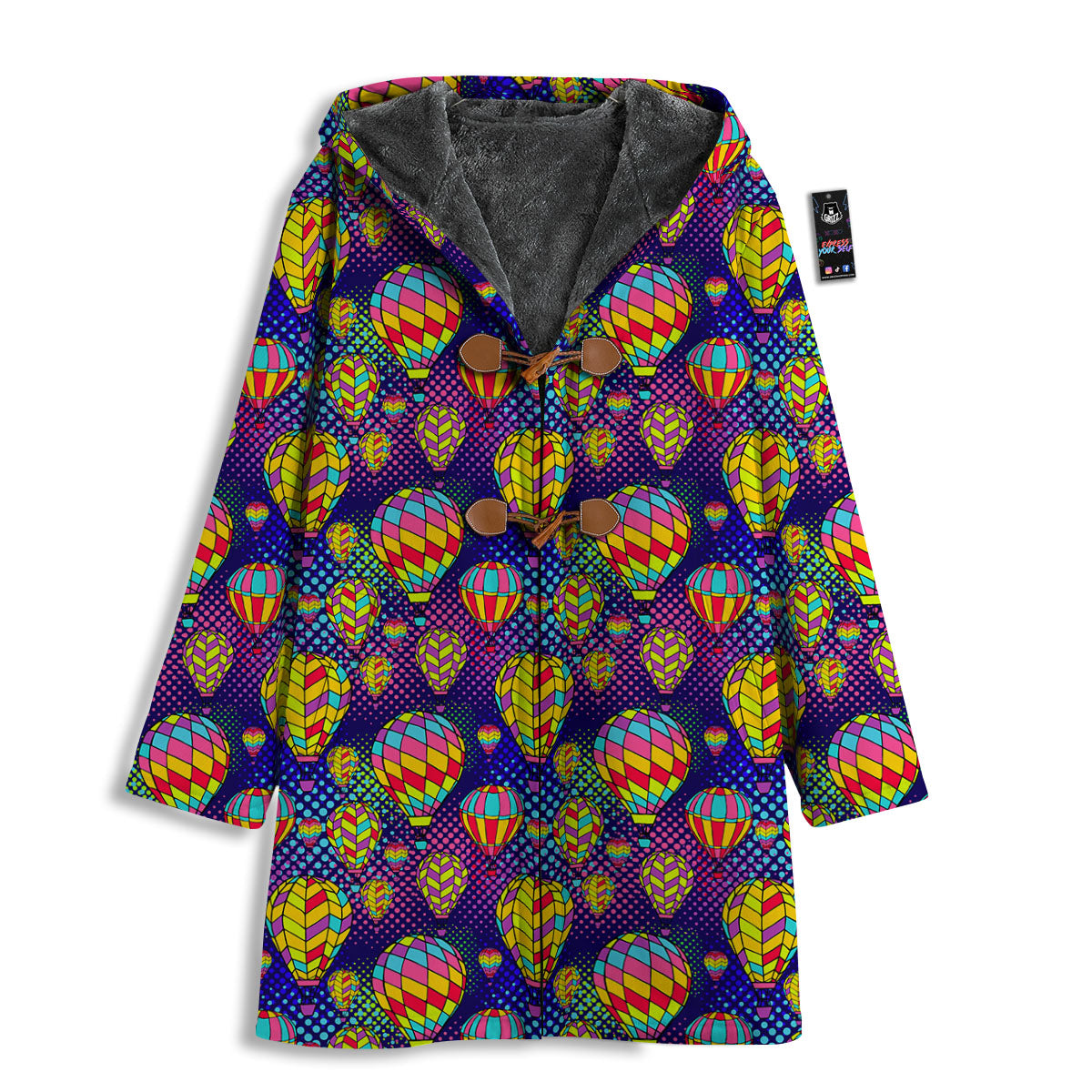 Balloon Air Retro Print Pattern Men's Windbreaker Jacket-grizzshop