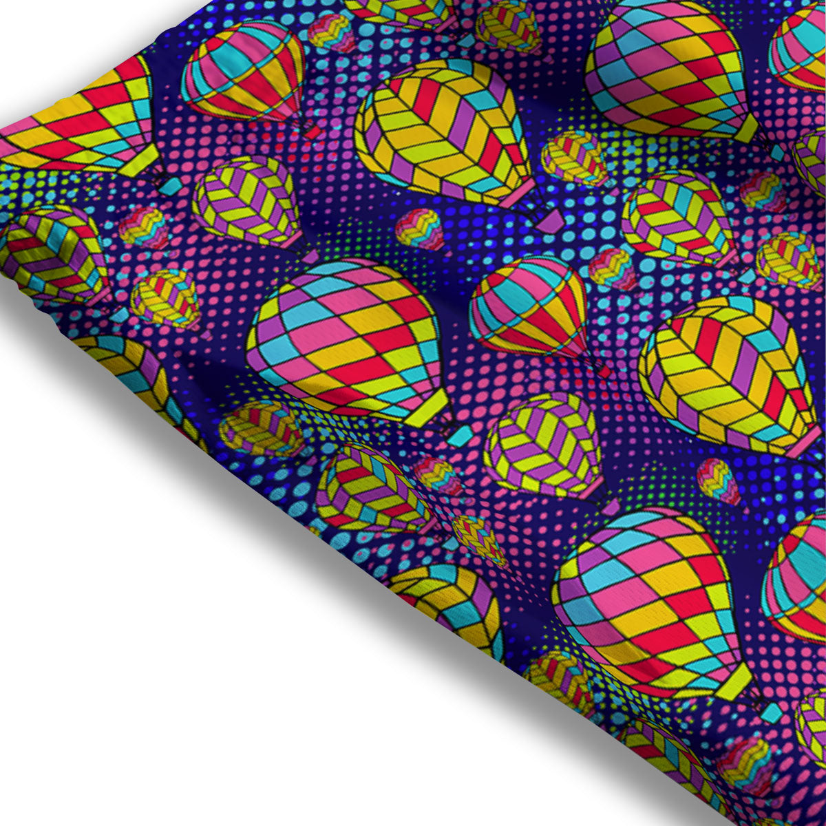 Balloon Air Retro Print Pattern Mesh Shorts