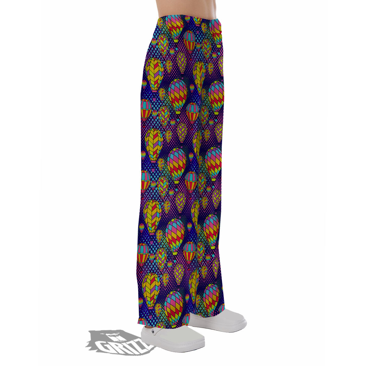 Balloon Air Retro Print Pattern Pajama Pants-grizzshop