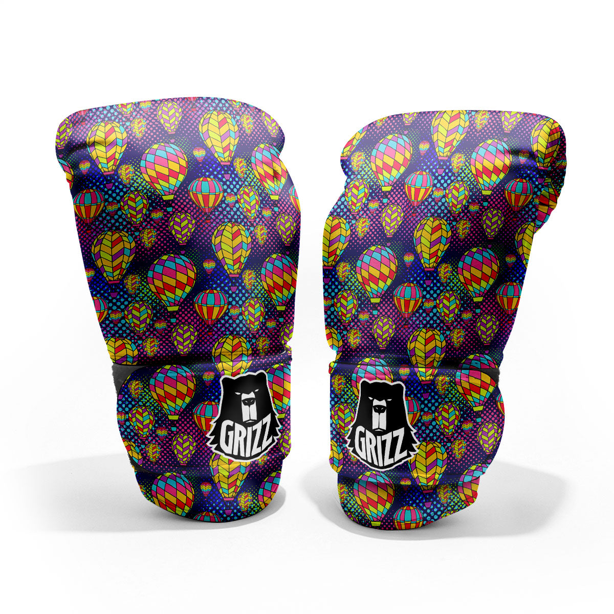 Balloon Air Retro Print Pattern Pro Boxing Glove