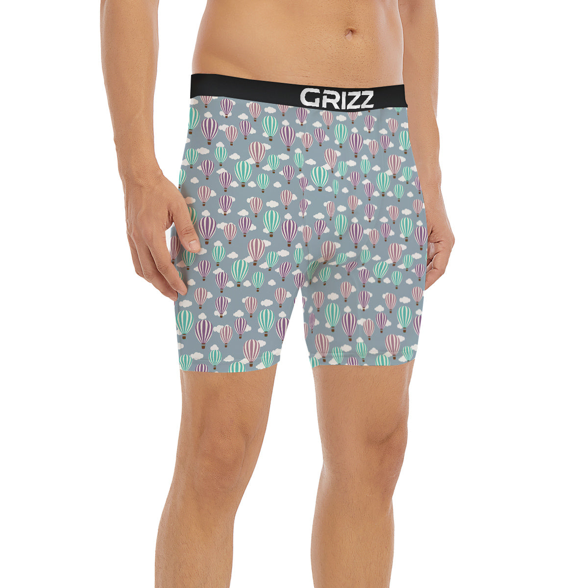 Balloon Cartoon Print Pattern Boxer Briefs-grizzshop