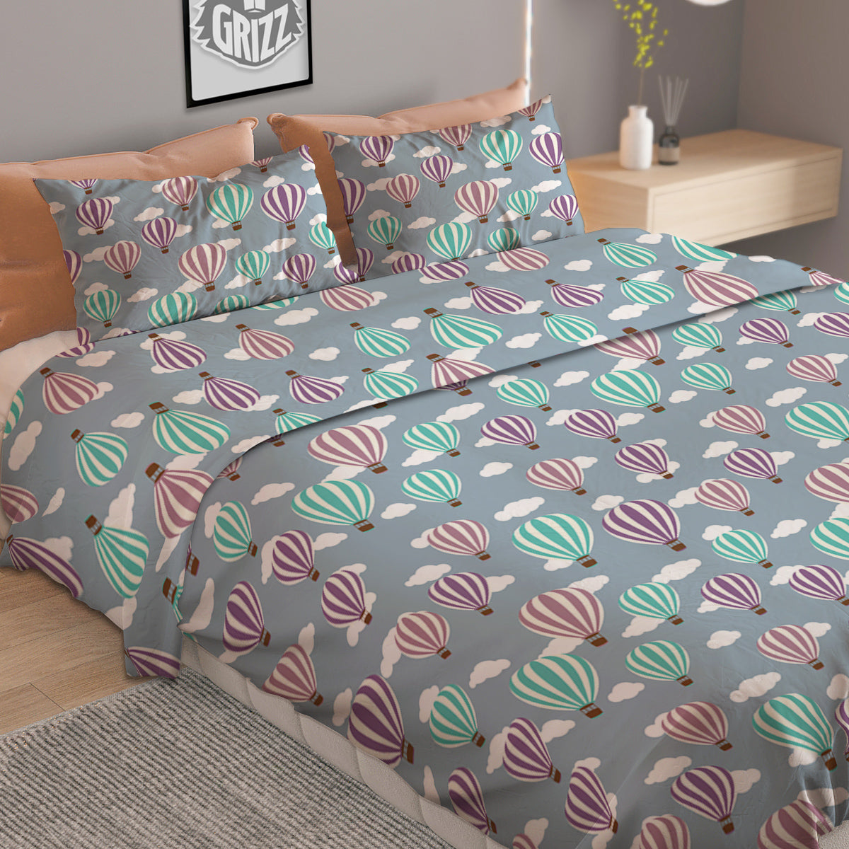 Banana Palm Leaf Green Tropical Print Duvet Cover Bedding Set