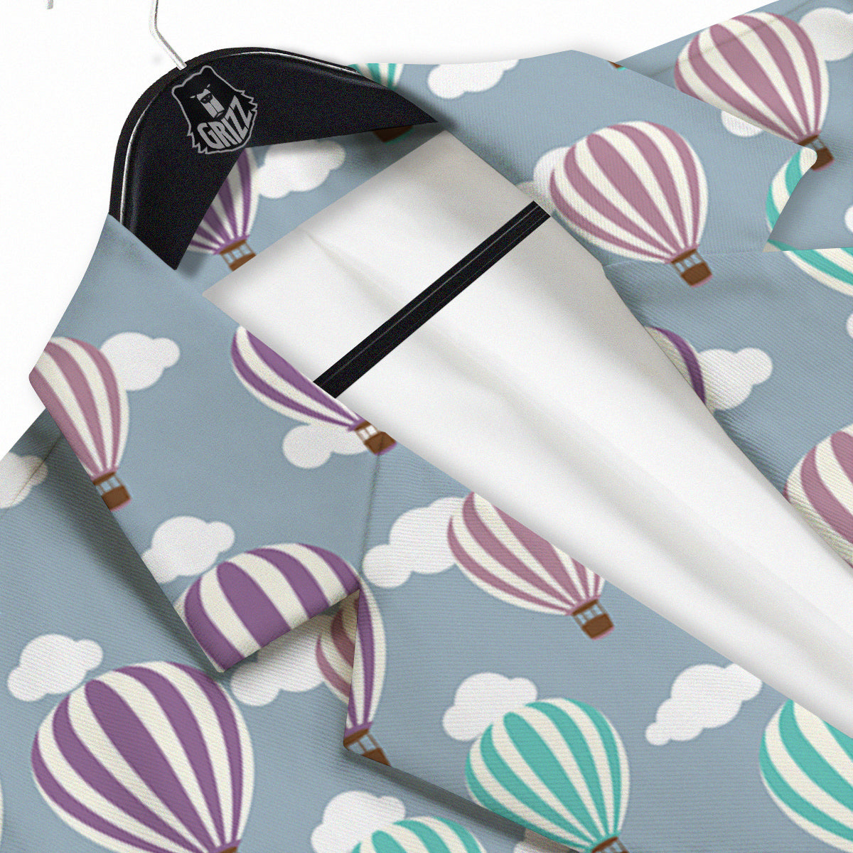 Balloon Cartoon Print Pattern Men's Sport Coat-grizzshop