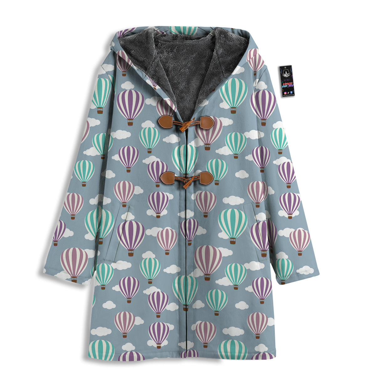 Balloon Cartoon Print Pattern Men's Windbreaker Jacket-grizzshop