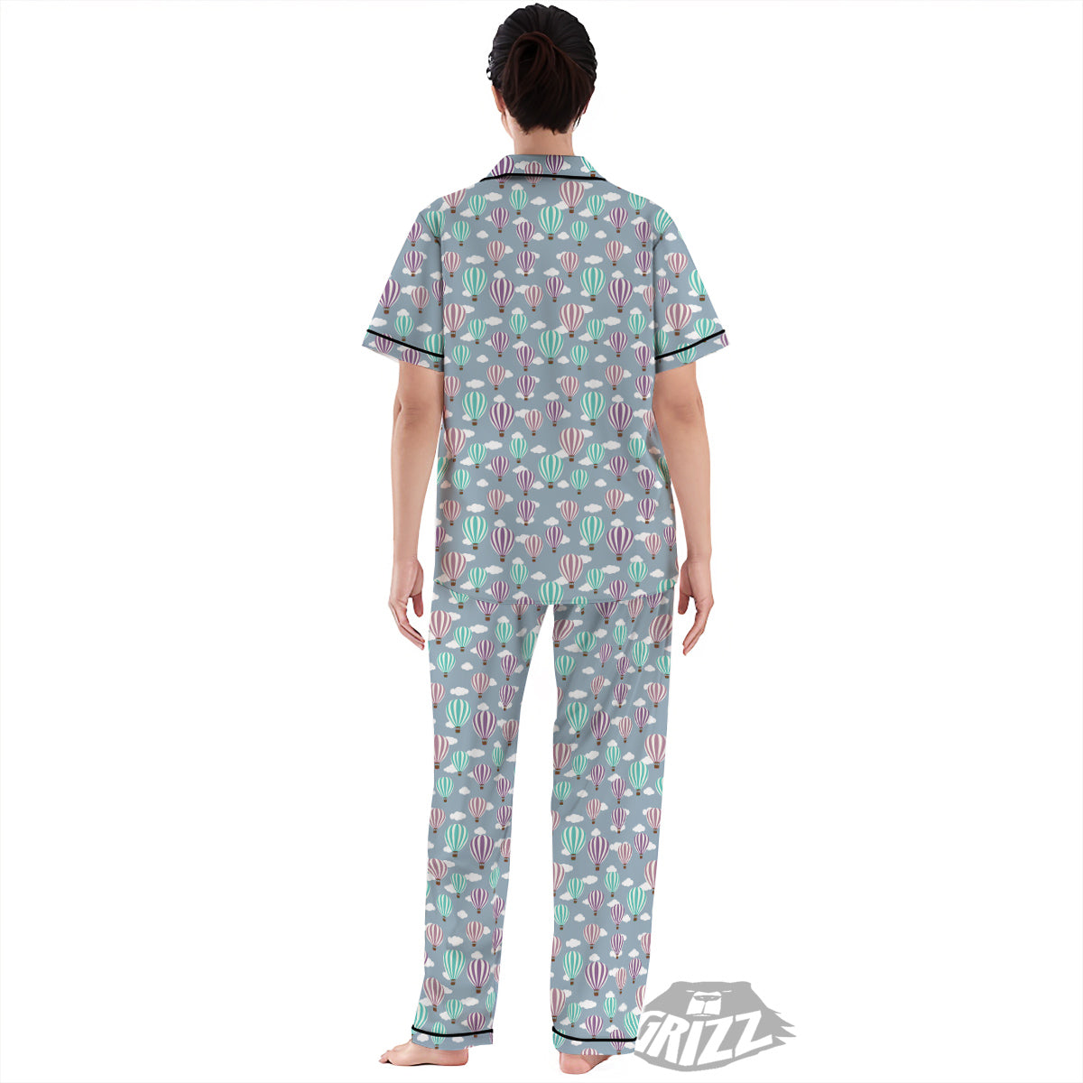 Balloon Cartoon Print Pattern Women's Pajamas Set-grizzshop
