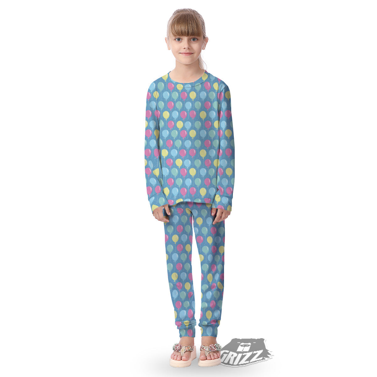 Balloon Colorful Print Pattern Kid's Pajamas-grizzshop
