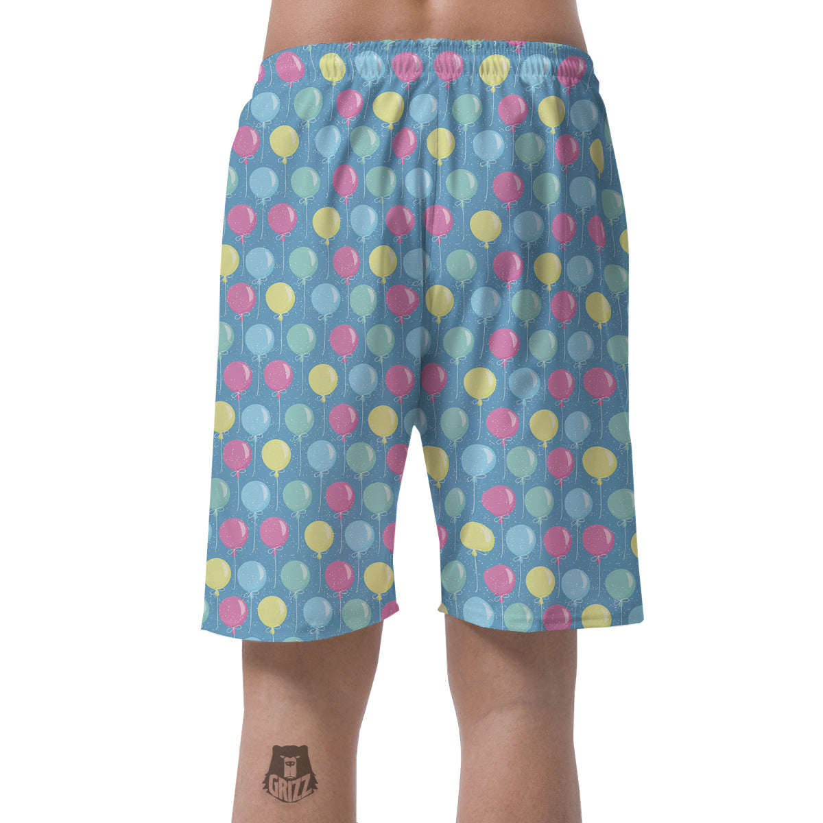 Balloon Colorful Print Pattern Men's Shorts-grizzshop