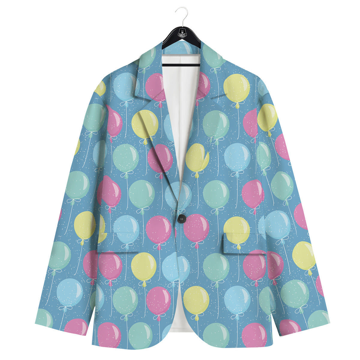 Balloon Colorful Print Pattern Men's Sport Coat-grizzshop