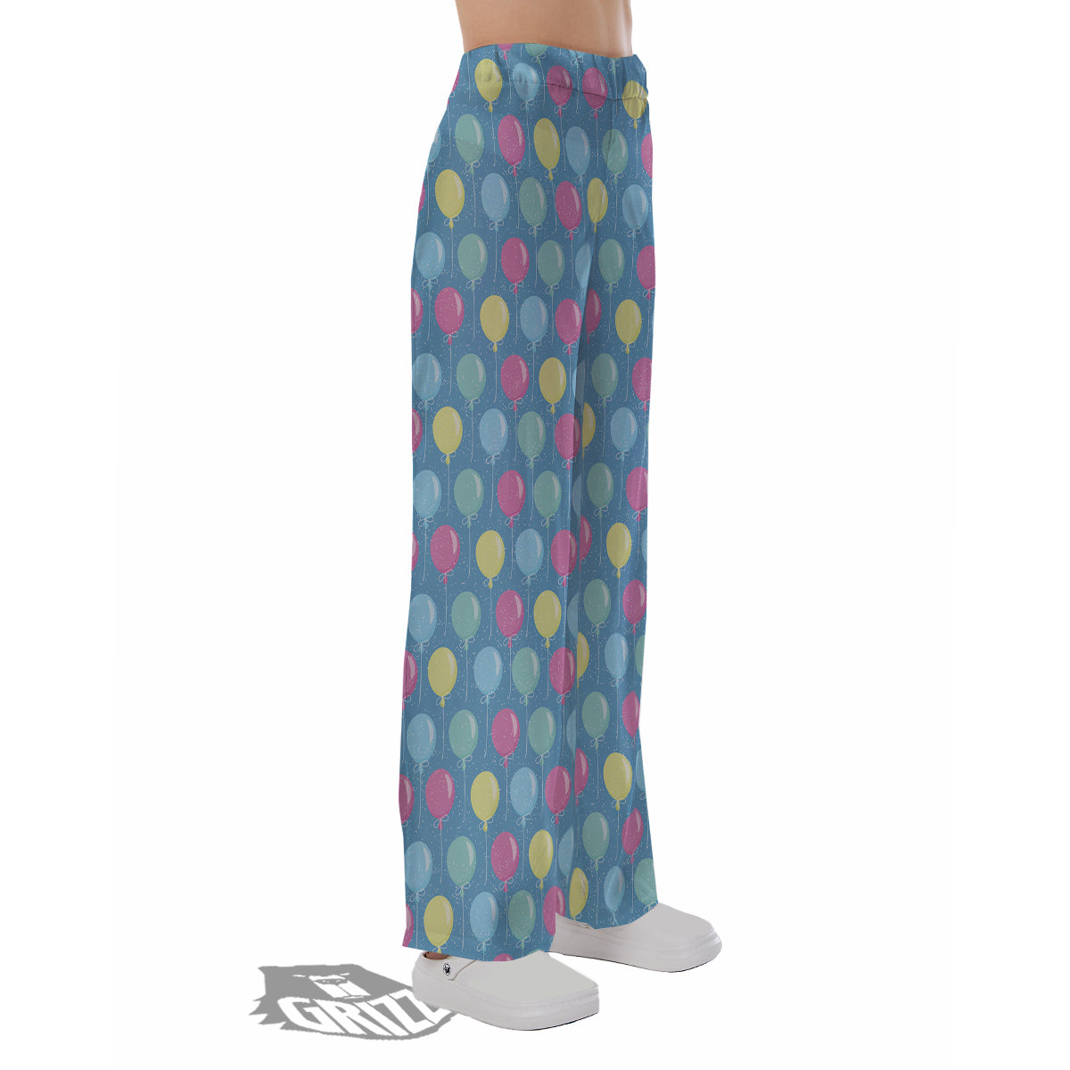 Balloon Colorful Print Pattern Pajama Pants-grizzshop