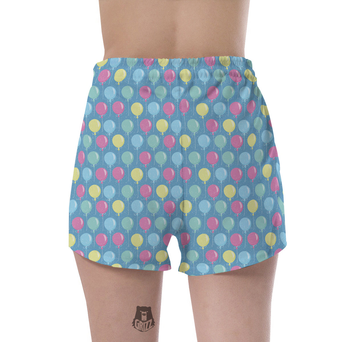 Balloon Colorful Print Pattern Women's Shorts-grizzshop