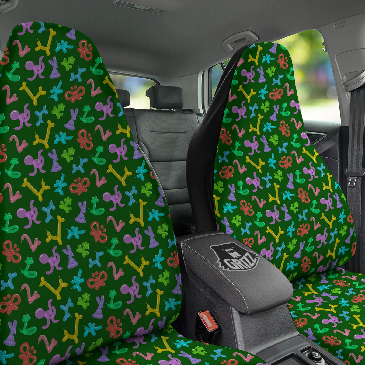 Balloon Modelling Print Pattern Car Seat Covers-grizzshop