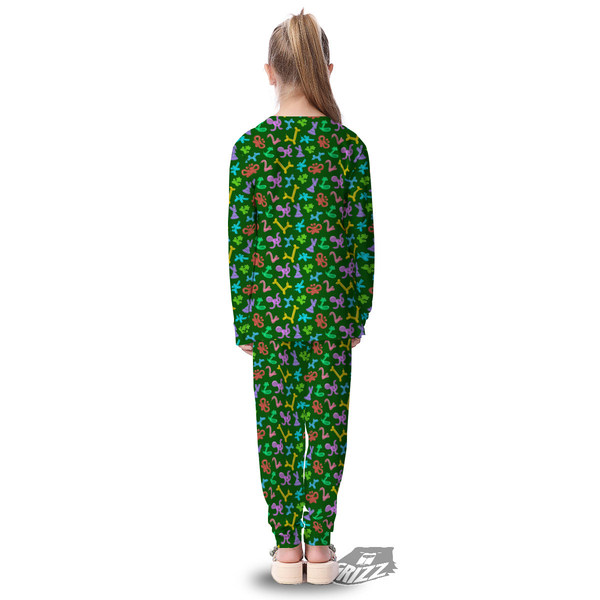 Balloon Modelling Print Pattern Kid's Pajamas-grizzshop
