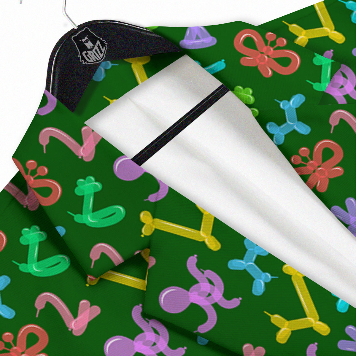 Balloon Modelling Print Pattern Men's Sport Coat-grizzshop