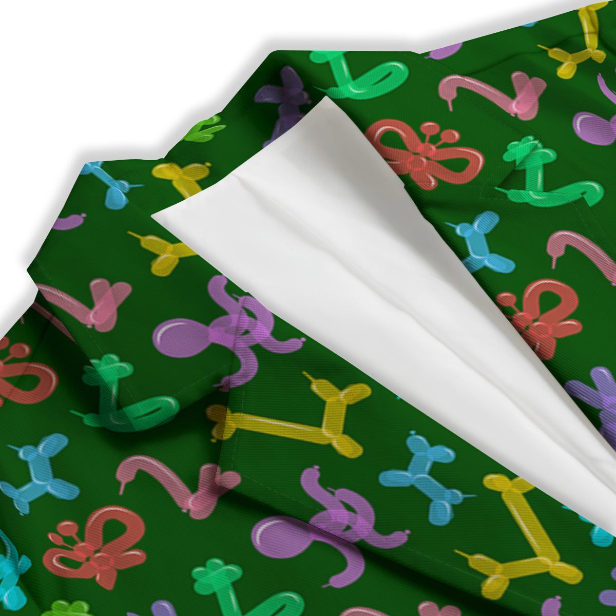 Balloon Modelling Print Pattern Women's Blazer-grizzshop