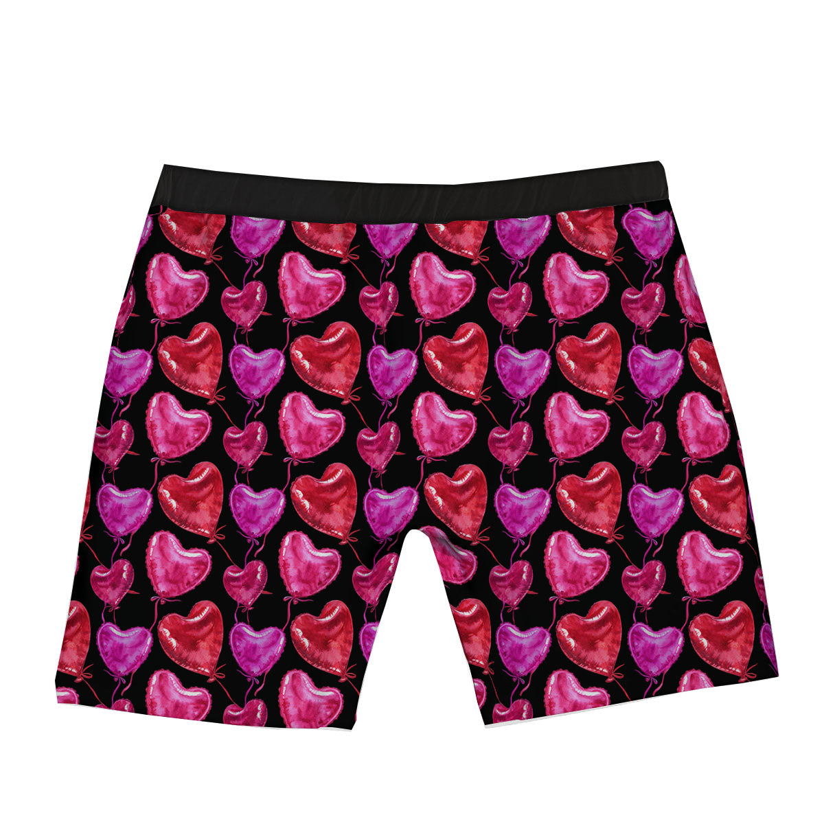 Balloon Red Heart Print Pattern Boxer Briefs-grizzshop