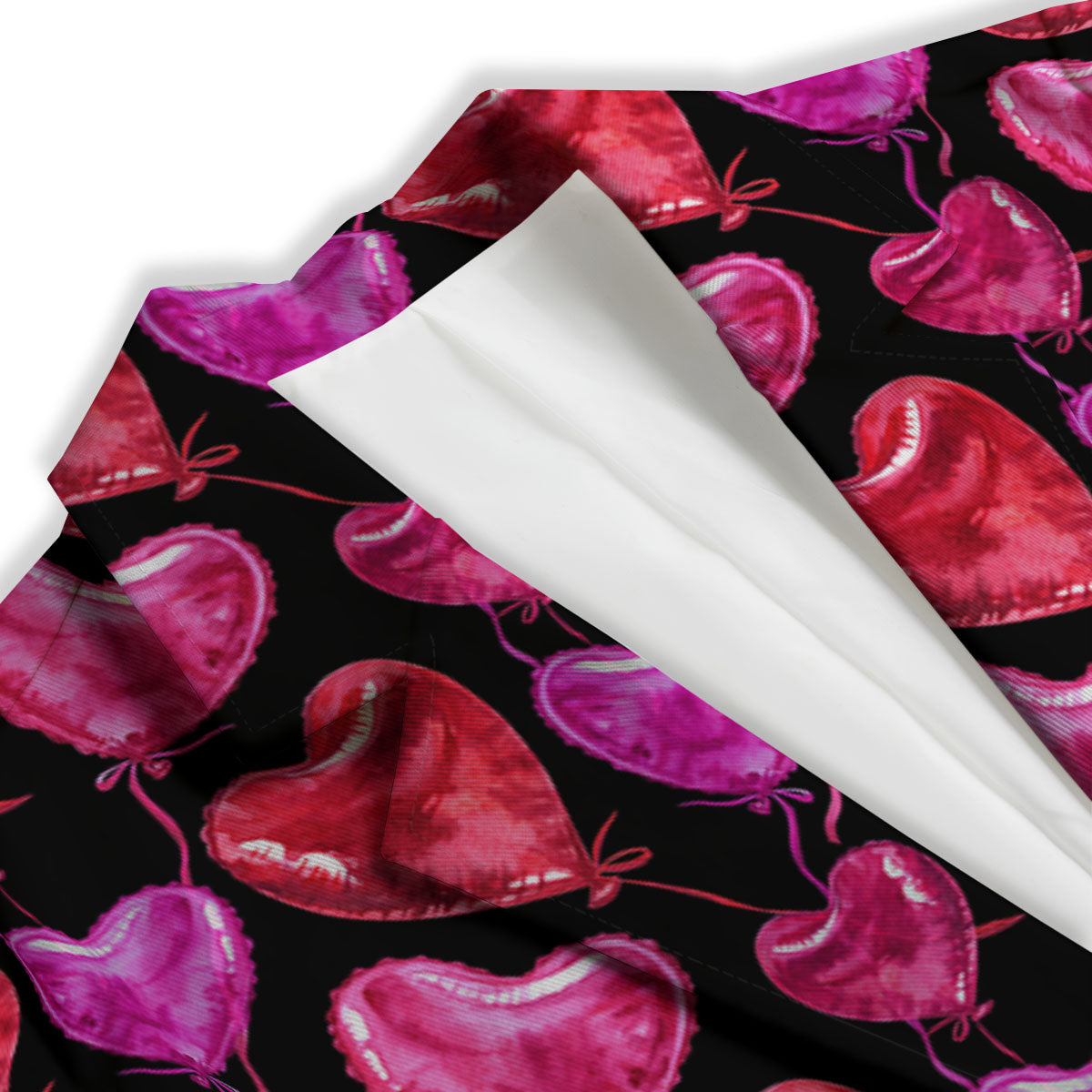 Balloon Red Heart Print Pattern Women's Blazer-grizzshop