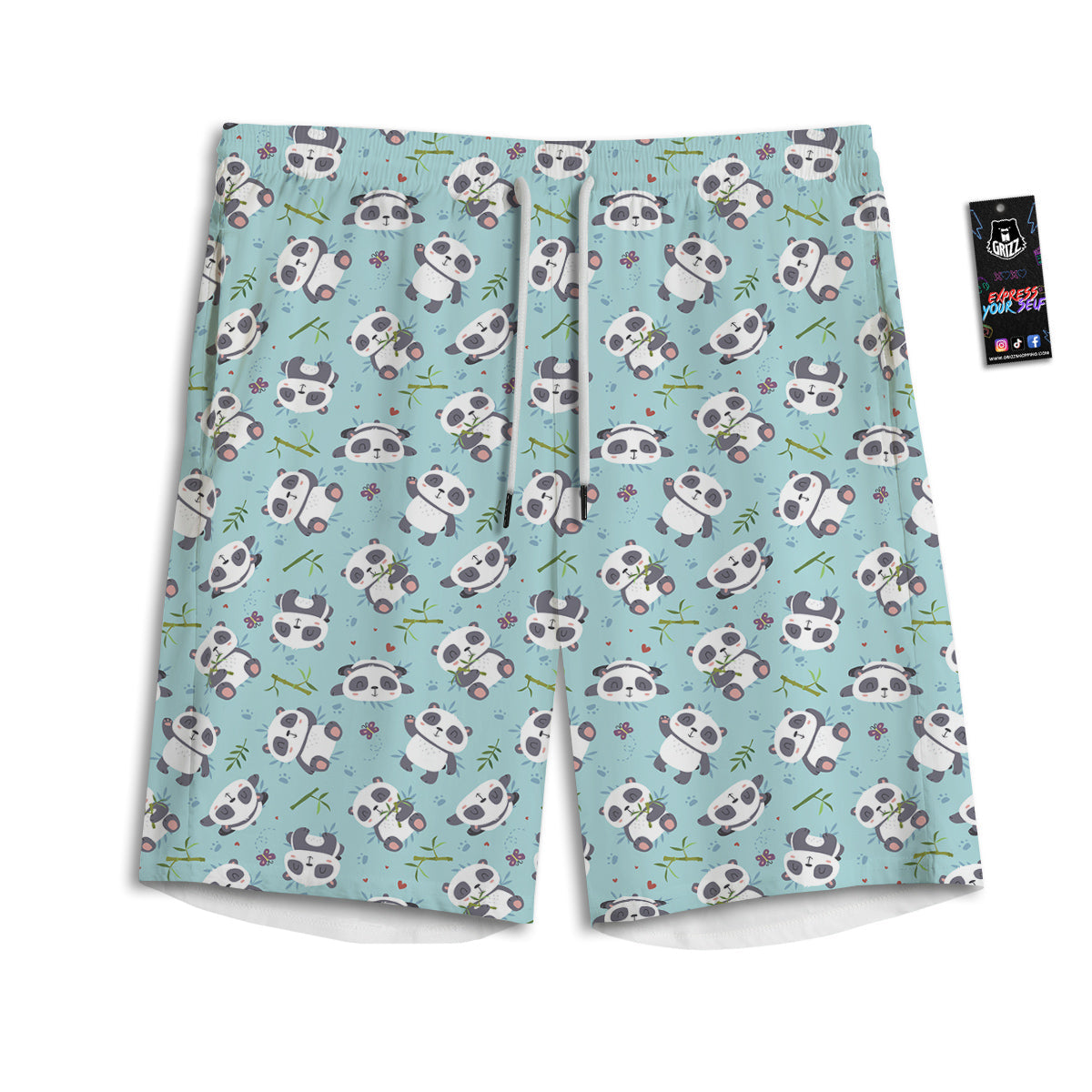 Banana And Papaya Print Pattern Men's Athletic Shorts