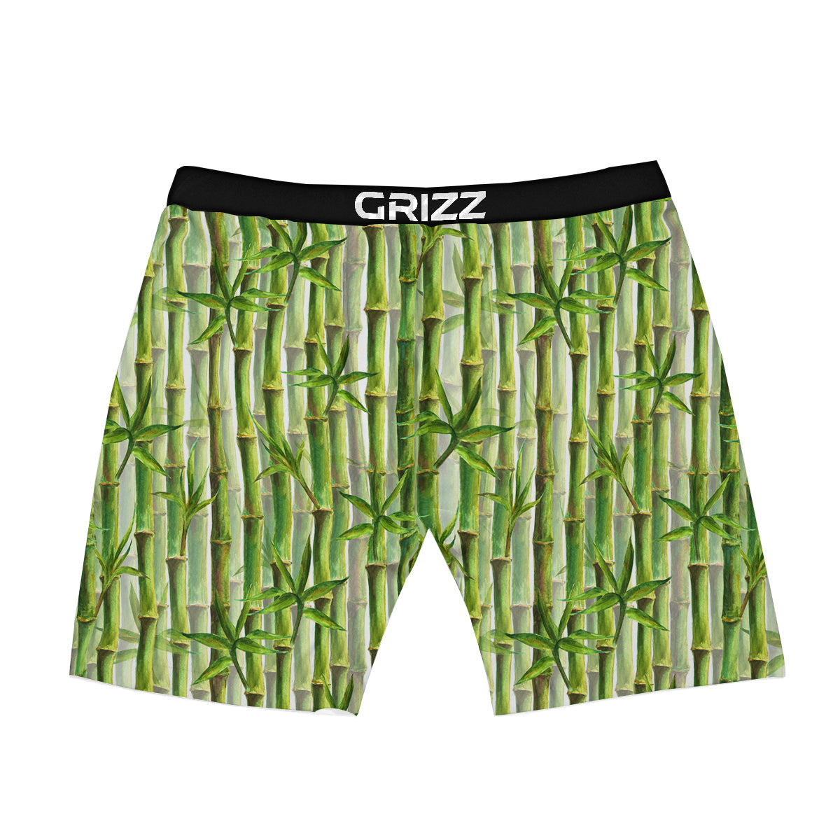 Bamboo Watercolor Print Pattern Boxer Briefs-grizzshop
