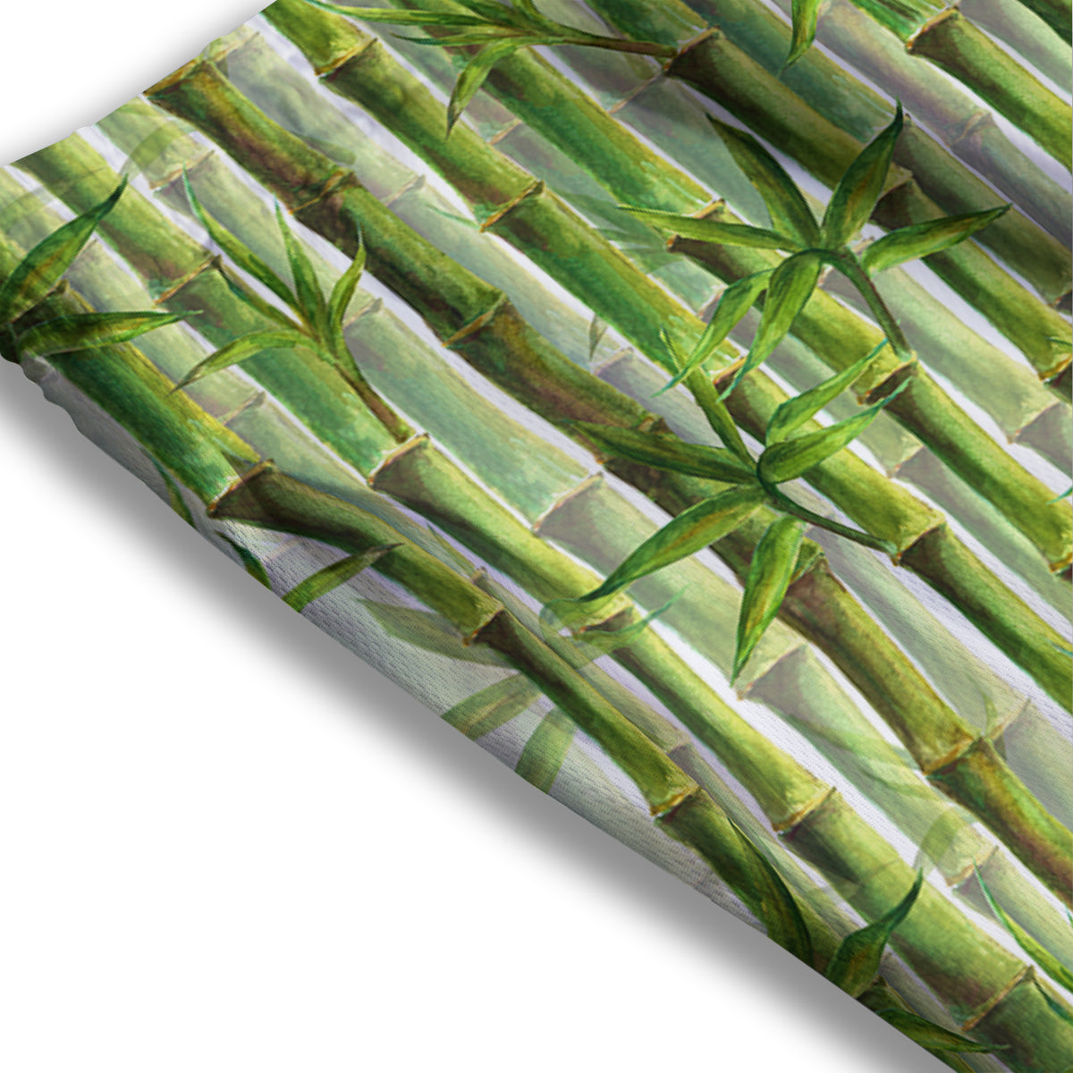 Bamboo Watercolor Print Pattern Mesh Shorts