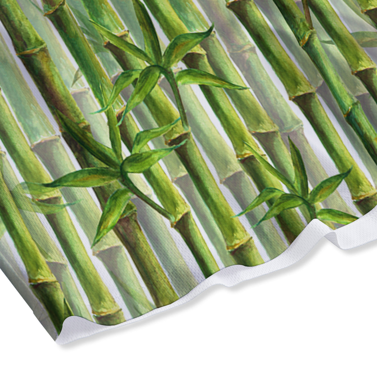 Bamboo Watercolor Print Pattern Mesh Shorts