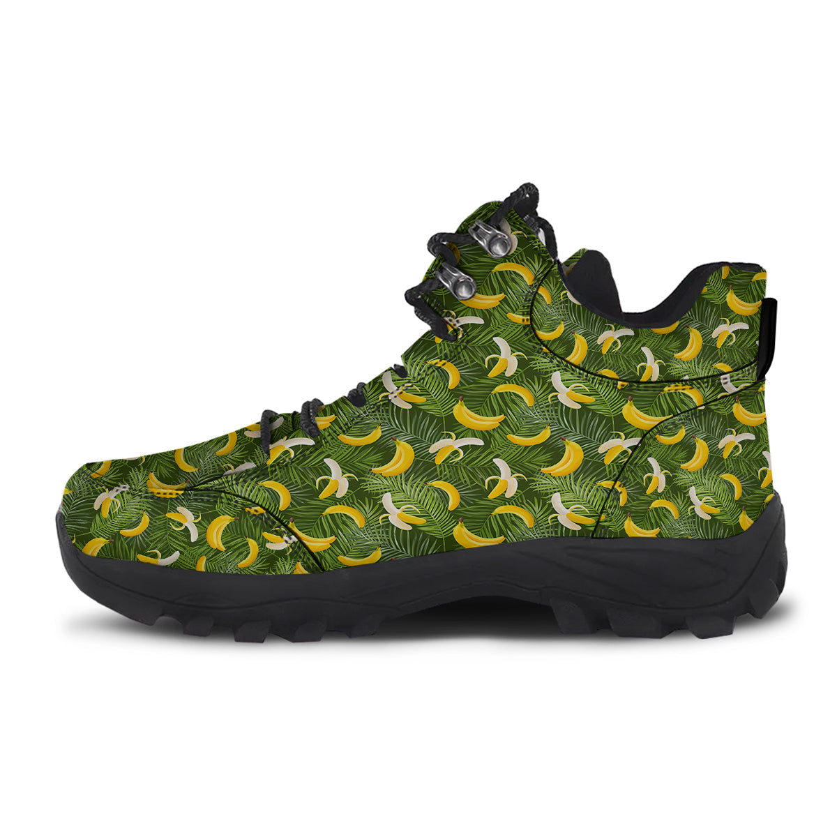 Banana Aloha Print Pattern Hiking Shoes-grizzshop