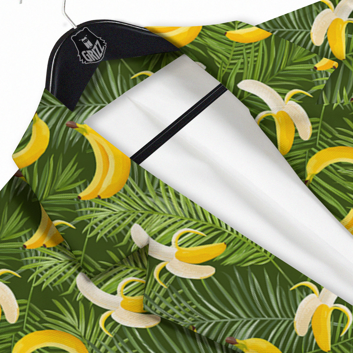 Banana Aloha Print Pattern Men's Sport Coat-grizzshop