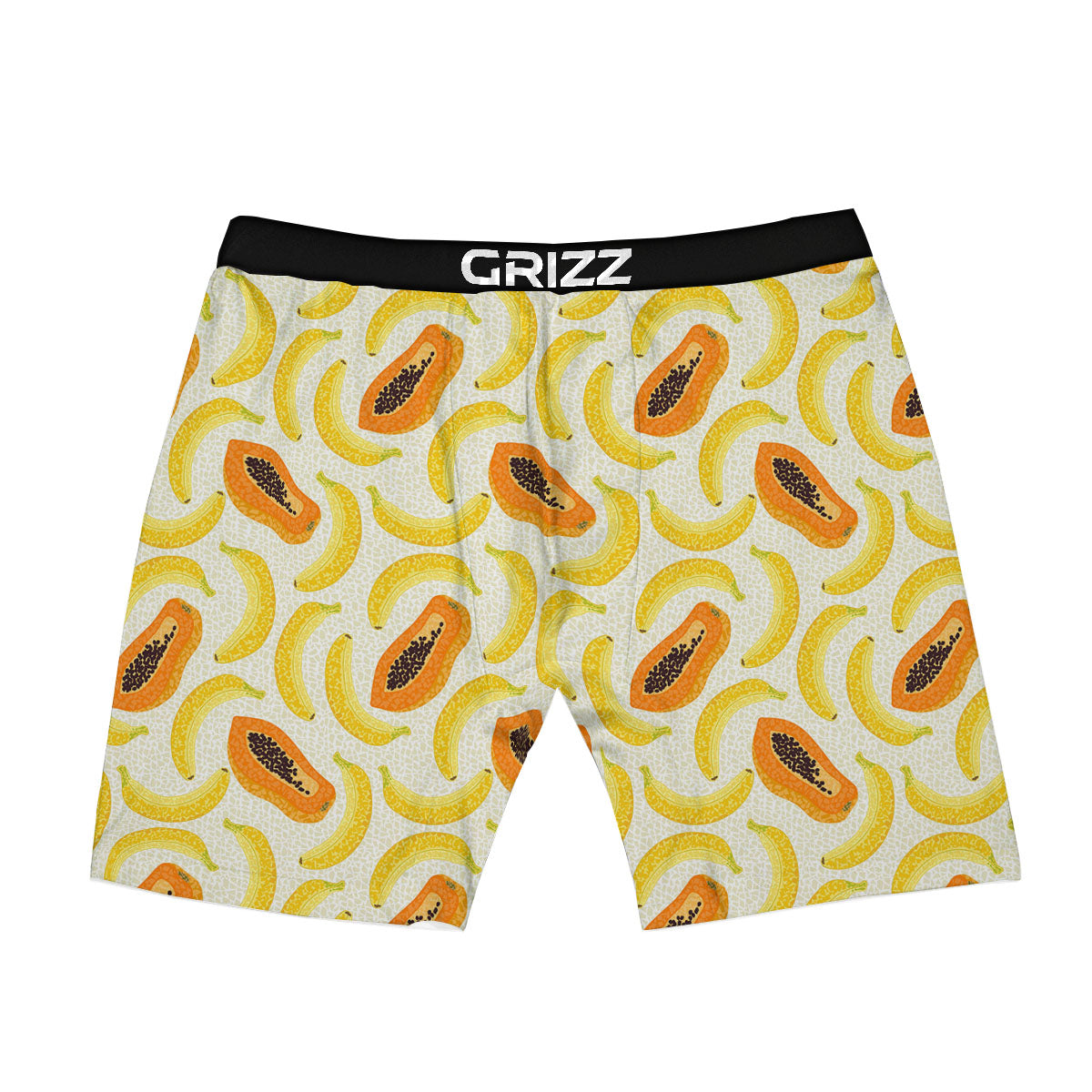 Banana And Papaya Print Pattern Boxer Briefs-grizzshop