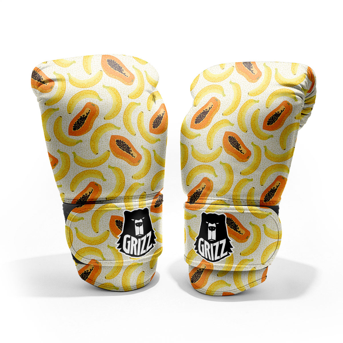 Banana And Papaya Print Pattern Pro Boxing Glove