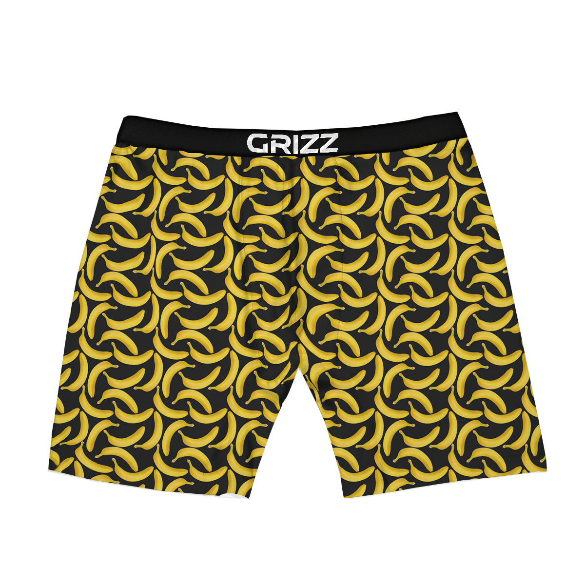 Banana Black Print Pattern Boxer Briefs-grizzshop