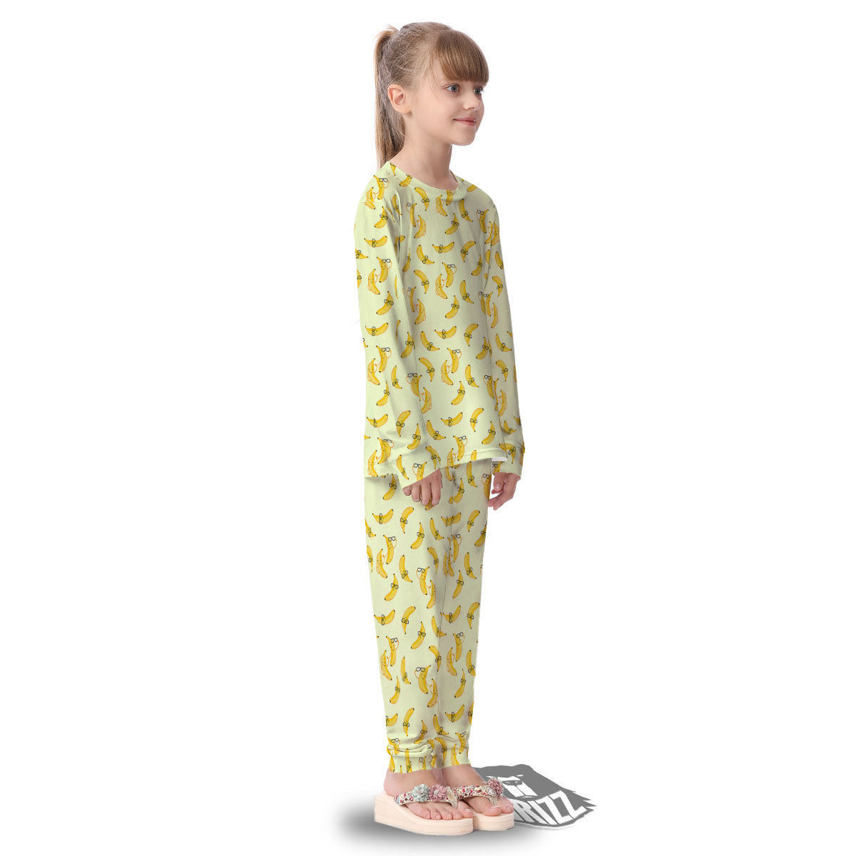 Banana Cute Print Pattern Kid's Pajamas-grizzshop